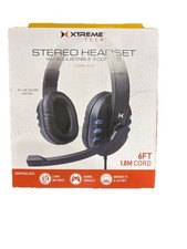 Stereo Headset W/ Adjustable Boom Mic 3.5mm Aux for PC Laptop picture