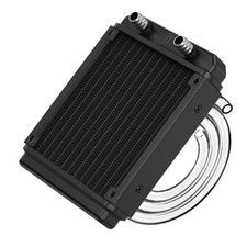 Clyxgs Water Cooling Radiator, 12 Pipe Aluminum Heat Exchanger Radiator with Tub picture