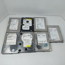 Bulk Lot 7 2.5 3.25 Hard Drive HDDs SATA IDE Mixed Brands Capacities Tests Good picture