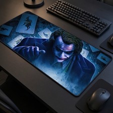 Joker DC Batman Gotham City Neoprene Playmat TCG Card Game Mat Gift 35x16 in picture