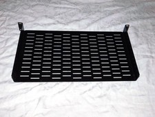 Electriduct 1U Black Rackmount Server Rack Shelf Electronics Equipment Metal picture