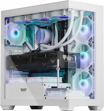 darkFlash ATX Mid-Tower PC Case, Pre-Install 4 PWM ARGB Fans Computer Case, Full picture
