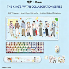 AKKO 5108V5 X The King’s Avatar Wireless Tri-Mode Keyboard& Mouse& Mouse Pad Set picture