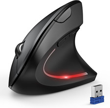 Ratón ergonómico, ratón vertical inalámbrico Bluetooth, 4800 DPI picture