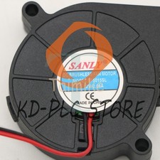New 2pcs DC12V 0.06A SANLY SF5015SL Blower Cooling Fan 5015 5CM 50mm 2Pin picture