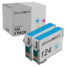 2pk CYAN T124220 T1242  ink cartridge for 124 Epson Stylus NX420 NX125 NX430 picture