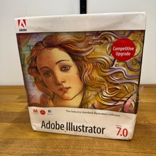 Adobe Illustrator 7.0 (Mac OS) Vintage SEALED Box Damage picture