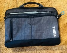 Thule Subterra Laptop Bag Attaché Case Dark Shadow Charcoal Gray Blue Interior picture