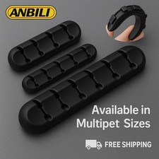 Self-Adhesive Cable Organizer Clips Desk Cord Wire Holder USB Charger Tidy picture