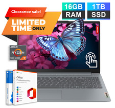 2026 Lenovo Slim 3 Business Laptop 15.6 AMD Ryzen 7 16GB RAM 1TB SSD Office 2024 picture