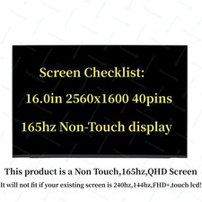 MNG007DA1-6 B160QAN02.Q NE160QDM-NY3 V8.1 16.0inch 2.5K 165Hz 2560×1600 Laptop picture