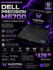 Dell Precision M6700 17.3in i7-3840QM 32GB 240GB SSD FirePro Win11 picture
