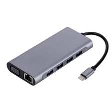 kebidumei USB C Hub 11-in-1 Docking Station 4K HDMI PD RJ45 SD/TF picture