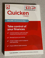 Quicken Classic Deluxe 1 Year Subscription Key Card New 170453 841798102145 picture