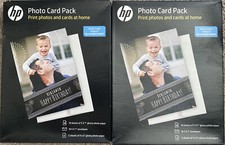 HP Photo Card 2 Packs Of 10 (5”X7”) Glossy Photo Paper/Envelopes & 5 (4”X6”) NEW picture