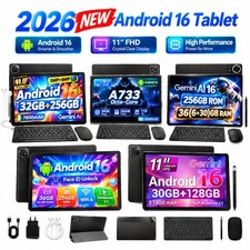 GEMINI AI2.0 Tablet Android 16, 128GB / 256GB ROM 1TB TF 10