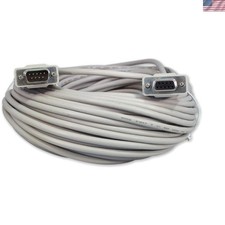 Durable 100 Ft DB9 9 Pin Serial Cable Male/Female – Perfect for Labs & Industry picture