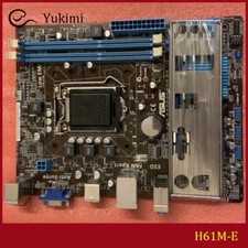 FOR ASUS H61M-E DDR3*2 16GB LGA 1155 VGA Micro ATX Motherboard Test OK picture