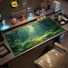 1pc Large Desk Mat Compatible for PC Gaming & Office, Non-Slip Rubber Base wit picture