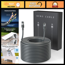 100FT Waterproof Extension Cable for Starlink Gen 3/4/4X/V4 - Durable Satellite picture