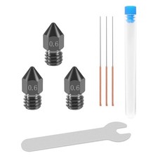 3 Pcs 0.6mm Hardened Steel MK8 Nozzles 3D Printer 3 0.5mm Stainless Nozzle picture