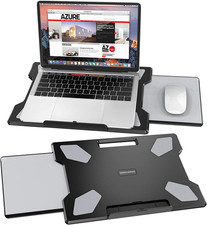 Laptop Lap Desk for Bed & Couch, Portable Laptop Lap Pad with Retractable picture