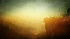 Landscape forest mountains japan art nature Custom Gaming Mat Desk picture