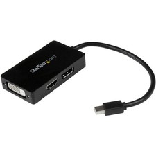 StarTech Travel A/V adapter - 3-in-1 Mini DisplayPort to DisplayPort DVI or HDMI picture