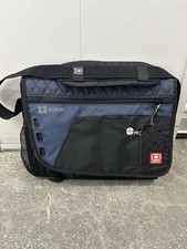 NWT Ogio Black Blue Messenger Bag Technologio Laptop Tablet Carrier Branded picture