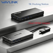WAVLINK Dual HDMI Hub Universal Laptop Docking Stations Dual Monitors Adapter picture
