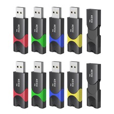 Kexin USB 2.0 10 Pack 64G Retractable Style Flash Drive Memory Stick Thumb Drive picture