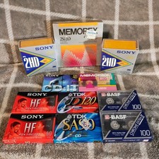 Mix lot of sealed blank- Floppydisks & Cassette- Sony, Memorex, TDK, BASF,Maxell picture