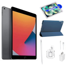 Apple iPad 9th Gen Bundle 64GB Wi-Fi 10.2 Space Gray 2021 - 1 Yr Warranty picture