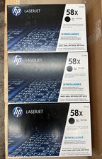 3 Pack Genuine HP 58X High Yield Black Toner CF258X For LaserJet Pro M404 M428 picture