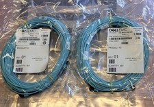 Lot of 2 x 25 meter MPO MMF, NEW Dell MPO12 OM4 25M Fiber Optic Cable JD7C4 picture