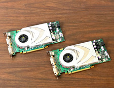 Two NVIDIA GeForce 7800 GT 256MB PCI Express DVI Multi-Monitor Fan Heatsink picture