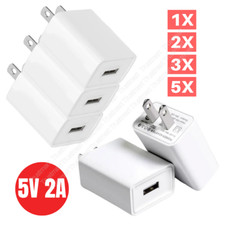 1-5PCS Universal 5V 2A US Plug USB AC Wall Charger Power Adapter For Smart Phone picture