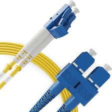 LC to SC Single Mode Fiber Patch Cord (Insensitive) - Duplex - 5M - UPC/UPC -... picture
