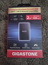 Gigastone 2TB Portable SSD High Speed 500MB/s USB 3.2 Type-C SSD NEW & SEALED  picture