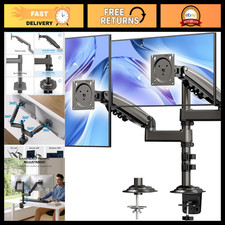 Dual Monitor Stand for 17-32 Inch Screens, Adjustable Ergonomic Mount, VESA 75/1 picture