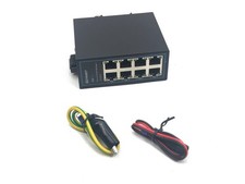 8 Port Gigabit Industrial Ethernet Switch, 8 Ports 10/100/1000Mbps, Fanless picture