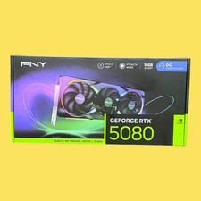 PNY NVIDIA GeForce RTX 5080 Epic-X RGB OC Triple-Fan Graphics Card picture
