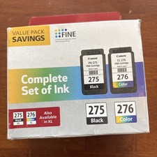 2/Pack Canon 275 Black & 276 Color STARTER Ink Cartridges picture