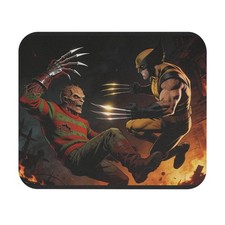 Wolverine vs Freddy Krueger Mouse Pad Horror vs Superhero Desk Mat A Nightmare  picture