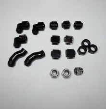 Mix Lot Of Koolance Fittings And Adapters-Soft Tube 10/13 90 Degree Rotary-Elbow picture