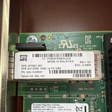 HPE QOL13-63001 SN1200E Single-Port 16GbE SFP PCIe Hot Bus Adapter picture