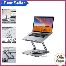 Laptop Stand Adjustable Height 360 Rotating Base Ergonomic Riser for 10-16 Inch picture
