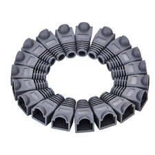 400 pcs Boot Cap Cover for RJ45 Network Connectors Cat5 Cat6 Cat5e Cable Gray picture