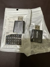 Movo 3.5 MM USB Audio Adapter plug and play device for most system Lot of 2 picture