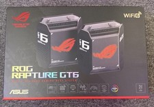 ASUS ROG Rapture GT6 WiFi 6 Tri-Band Gaming Mesh Router System 2-Pack #2 picture